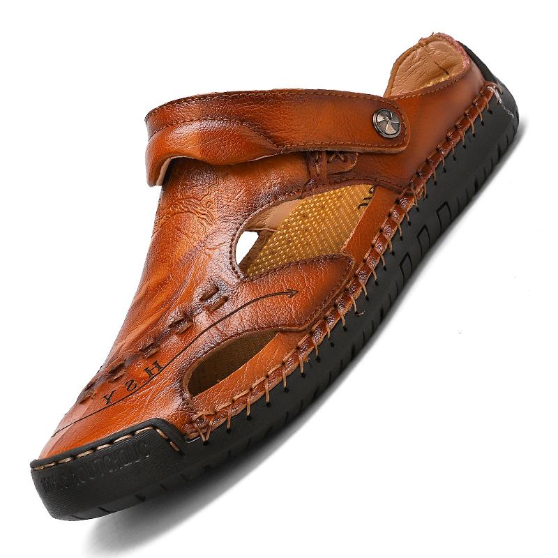 Classic Breathable Leather Men's Sandals 4