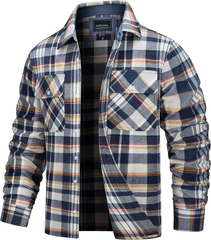 Classic Checked Flannel Shirt Jacket 2