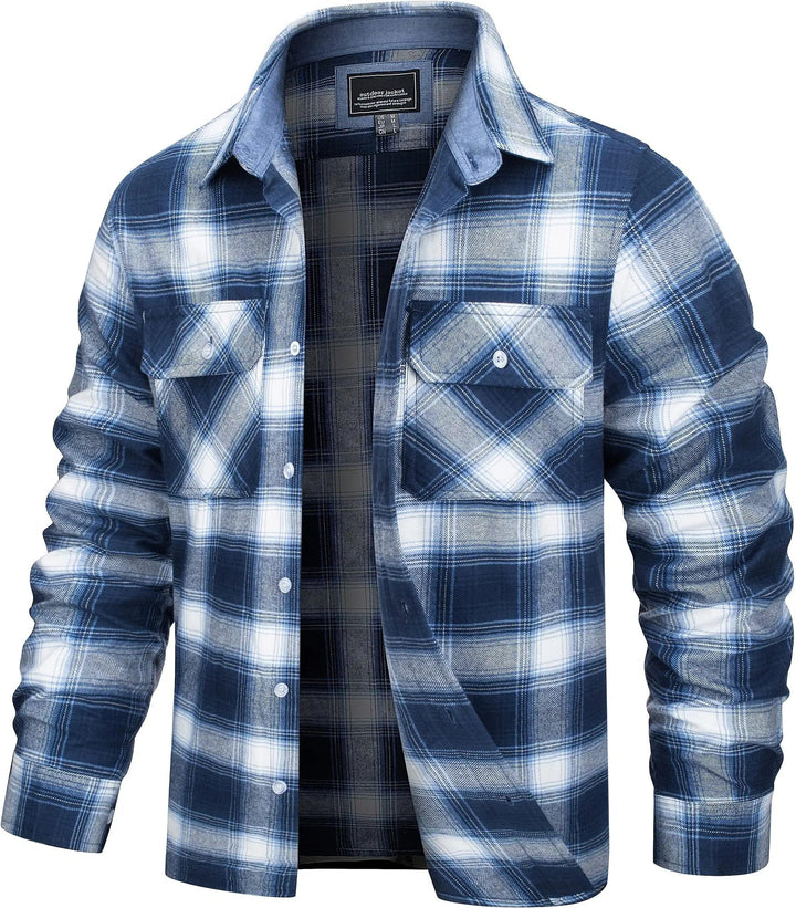 Classic Checked Flannel Shirt Jacket 3