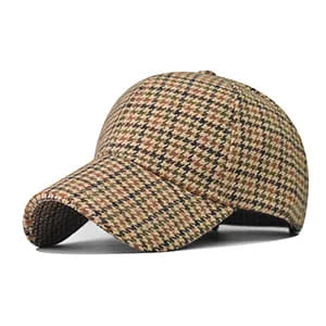 Classic Houndstooth Baseball Cap 0