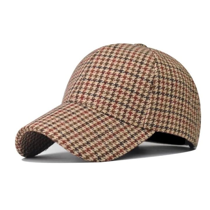 Classic Houndstooth Baseball Cap 1
