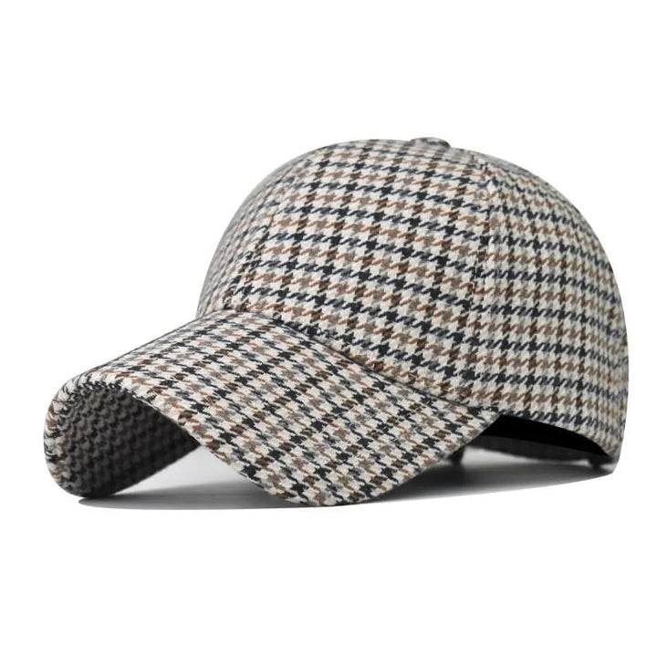 Classic Houndstooth Baseball Cap 2
