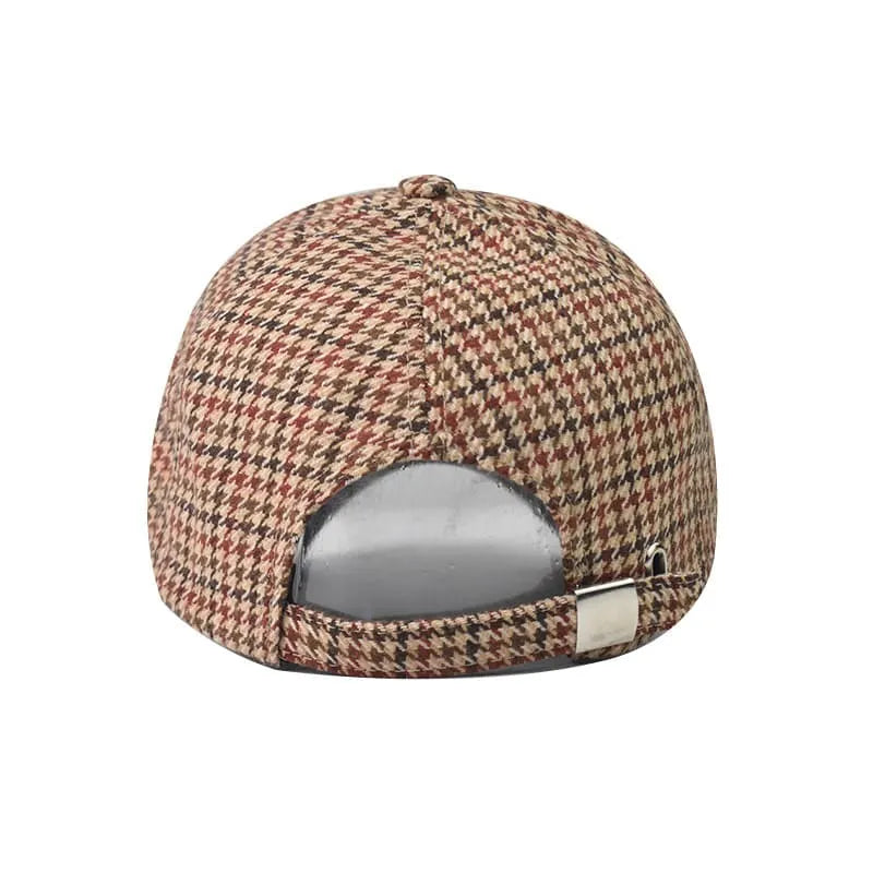 Classic Houndstooth Baseball Cap 5