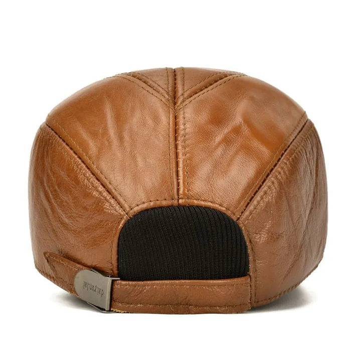 Classic Leather Baseball Cap for Men 5