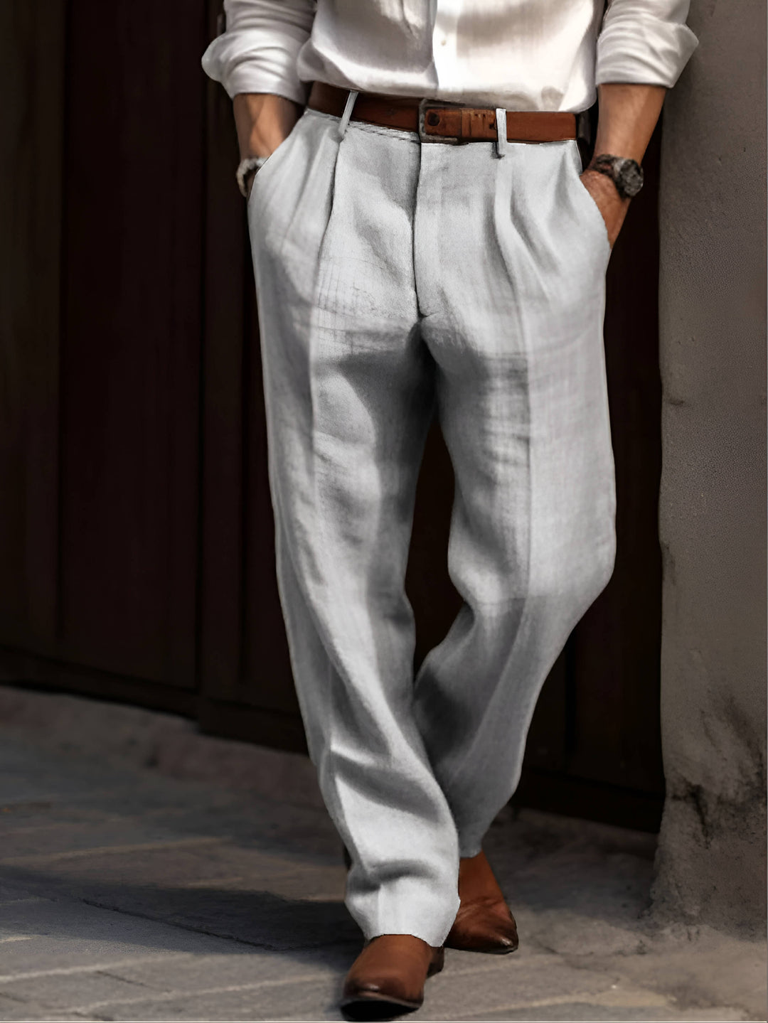 Classic Linen Dress Pants 1