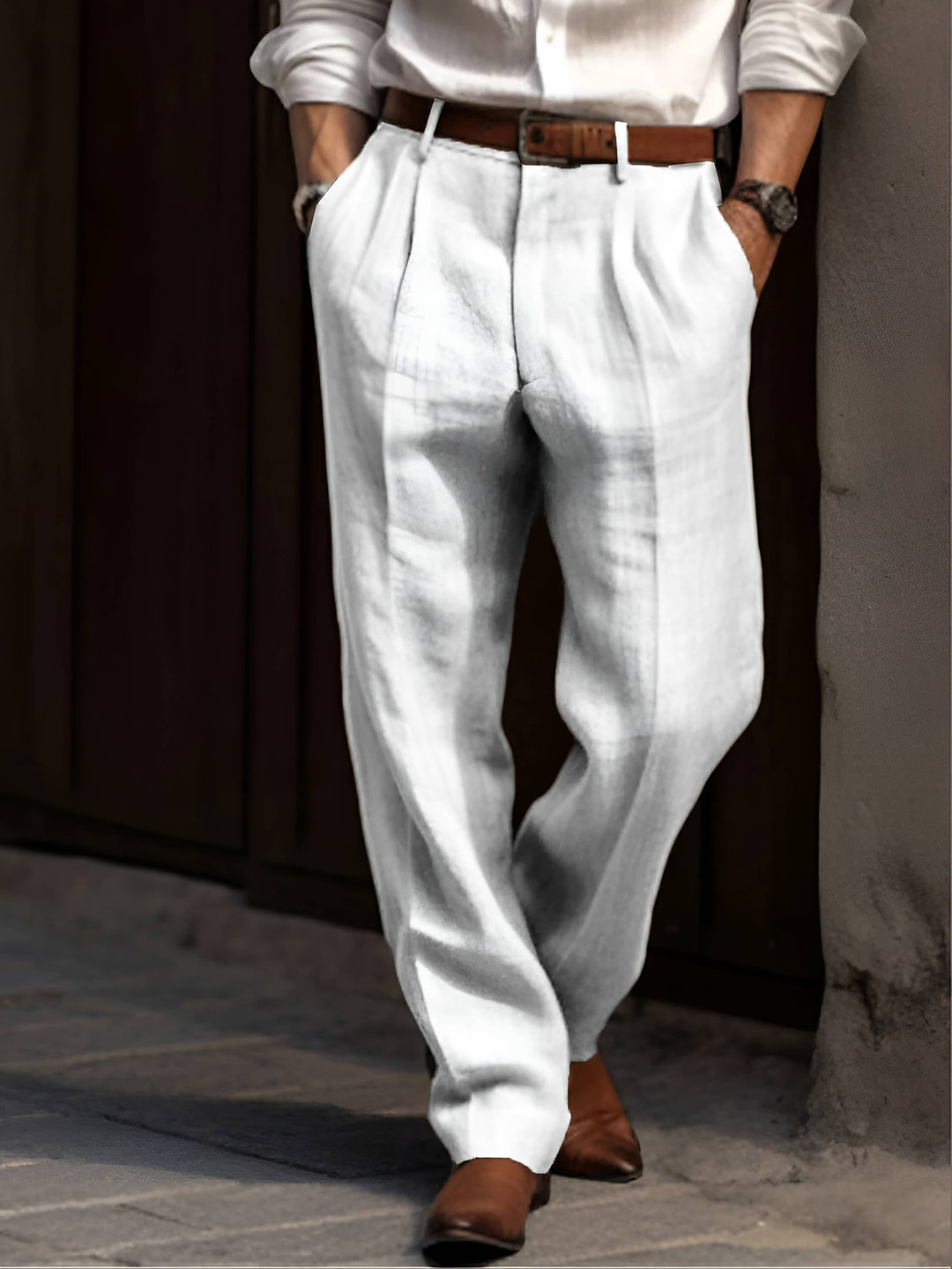 Classic Linen Dress Pants 2