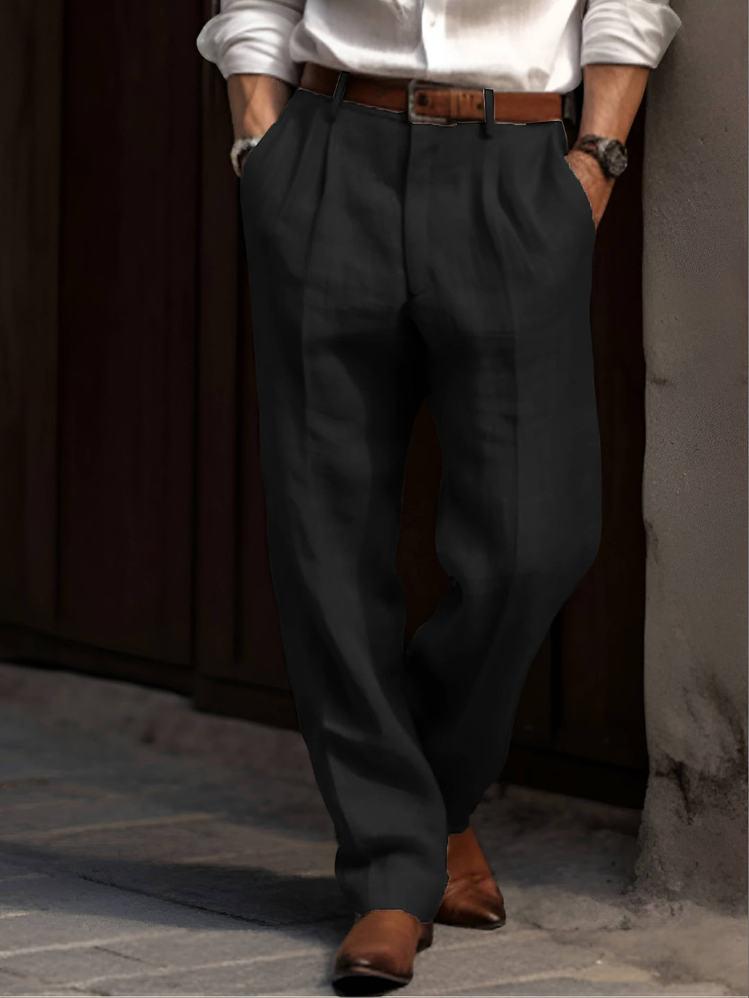 Classic Linen Dress Pants 3