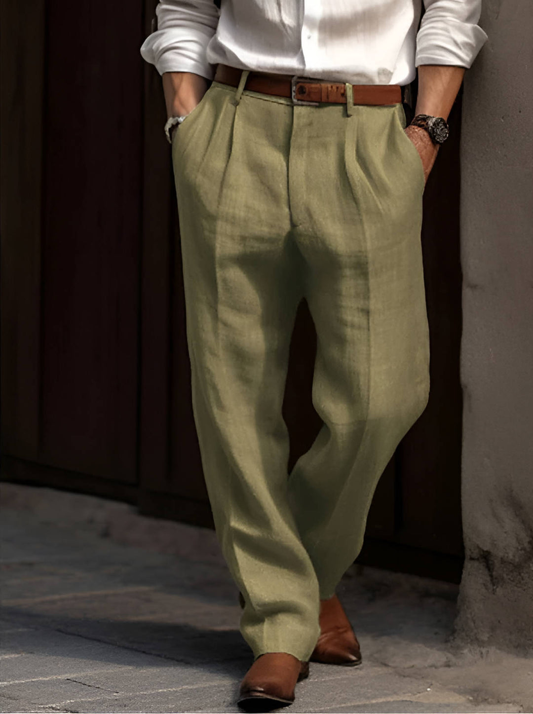 Classic Linen Dress Pants 4
