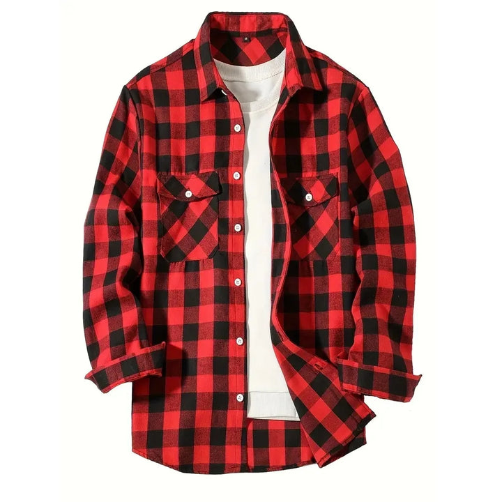 Classic Plaid Flannel Shirt 0