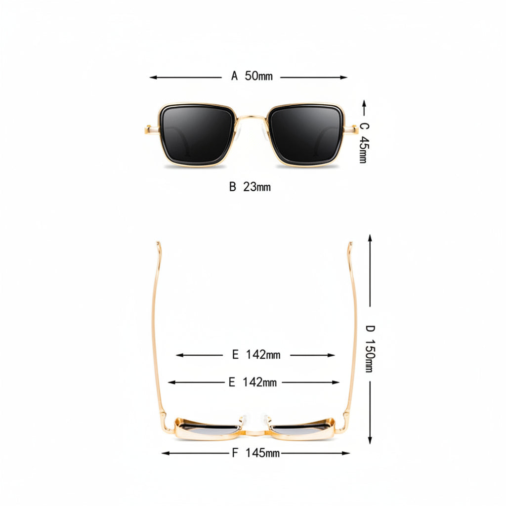 Classic Square Mens Sunglasses 4