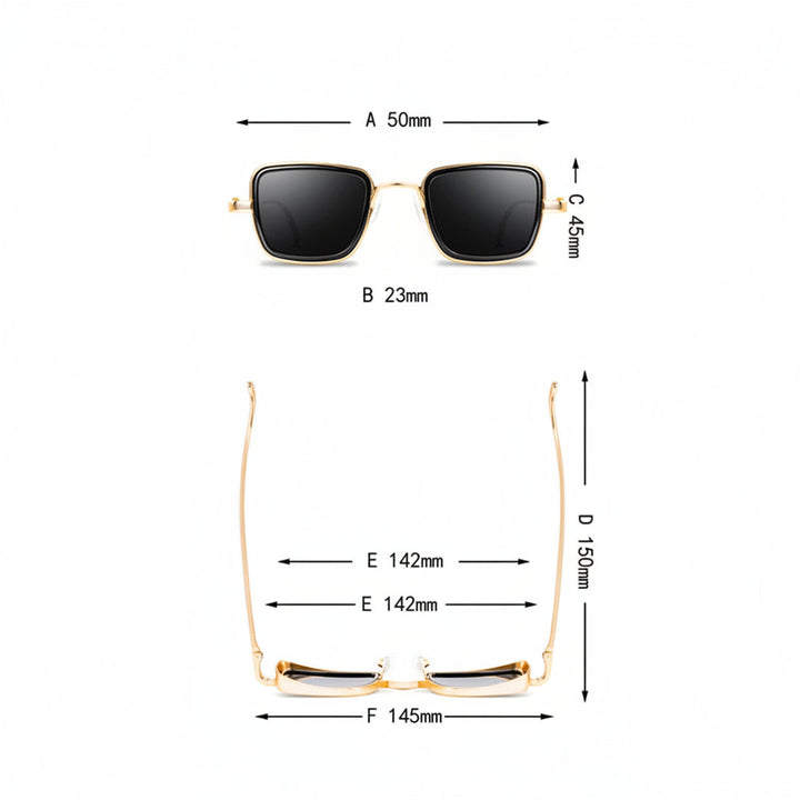 Classic Square Mens Sunglasses 4