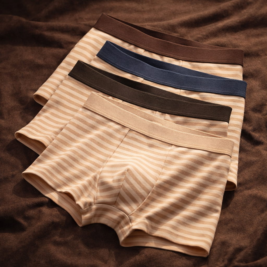 Classic Stripe Organic Cotton Boxer Briefs 0