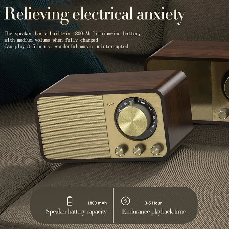 Classic Wooden Bluetooth Speaker 1