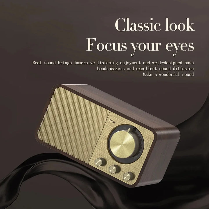 Classic Wooden Bluetooth Speaker 2