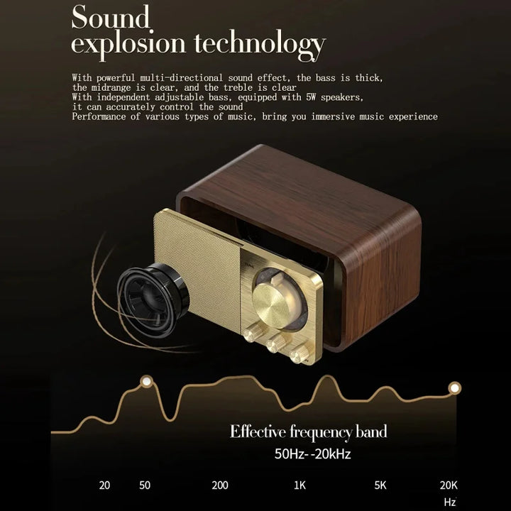 Classic Wooden Bluetooth Speaker 3