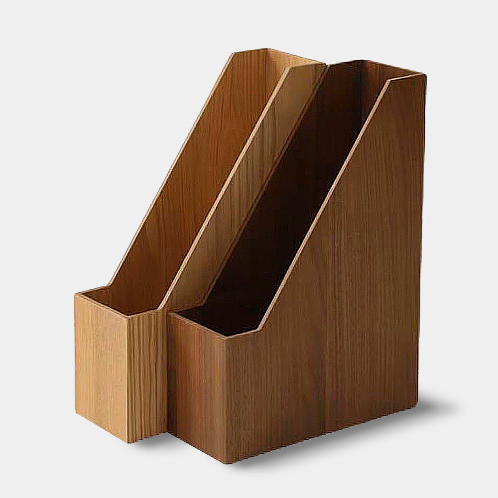 Classic Wooden Magazine Holder 1