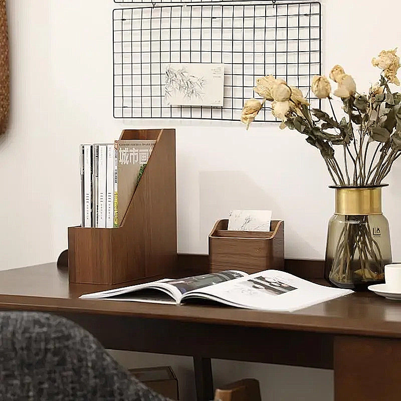 Classic Wooden Magazine Holder 2