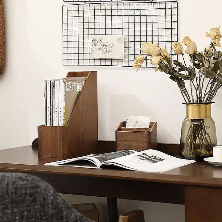 Classic Wooden Magazine Holder 2