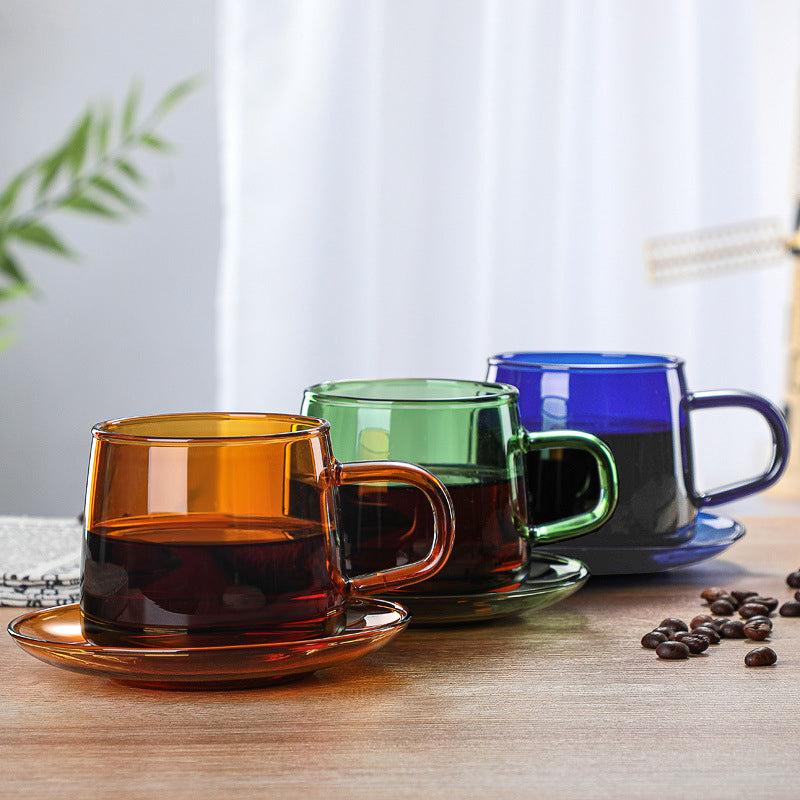 Colorful Borosilicate Glass Cup Set 3