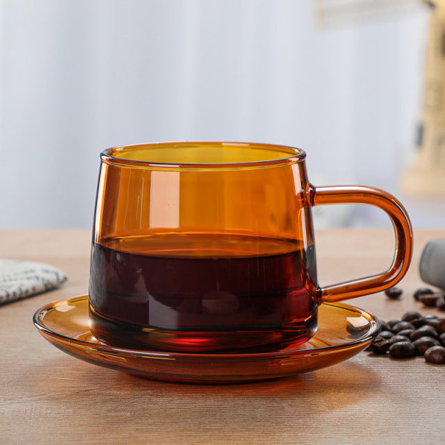 Colorful Borosilicate Glass Cup Set 5