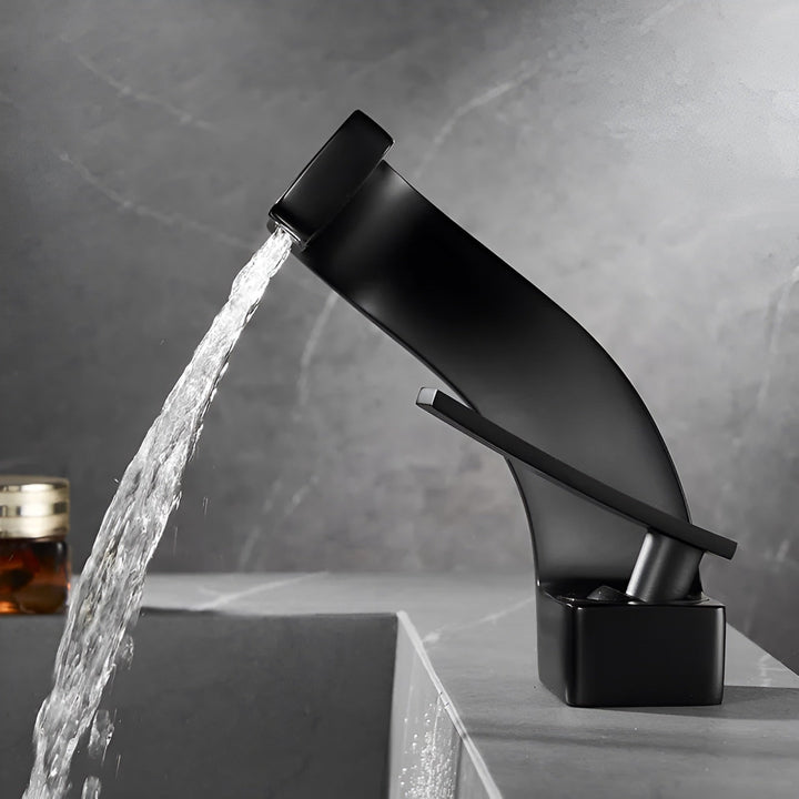 Waterfall Brass Bathroom Faucet