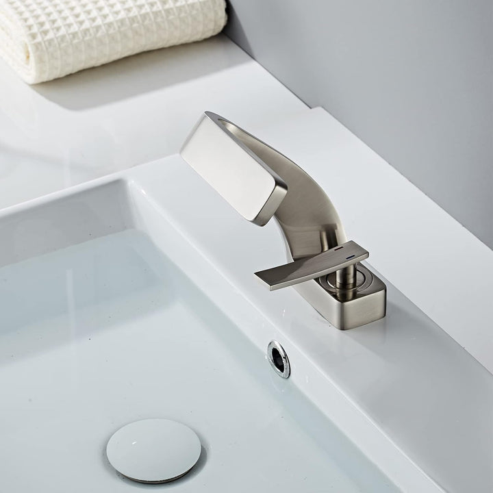 Waterfall Brass Bathroom Faucet
