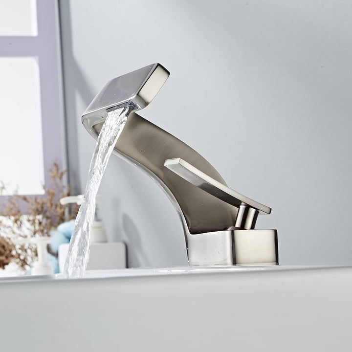 Waterfall Brass Bathroom Faucet