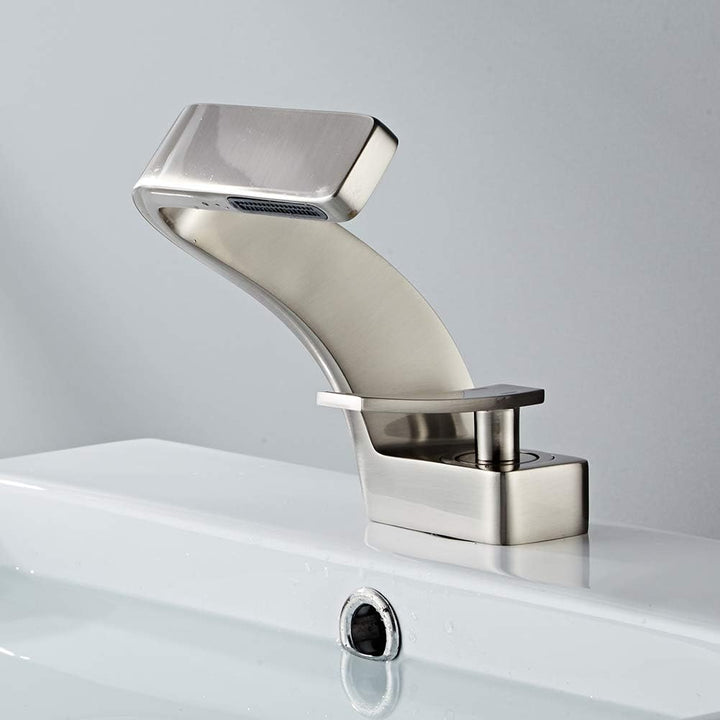 Waterfall Brass Bathroom Faucet
