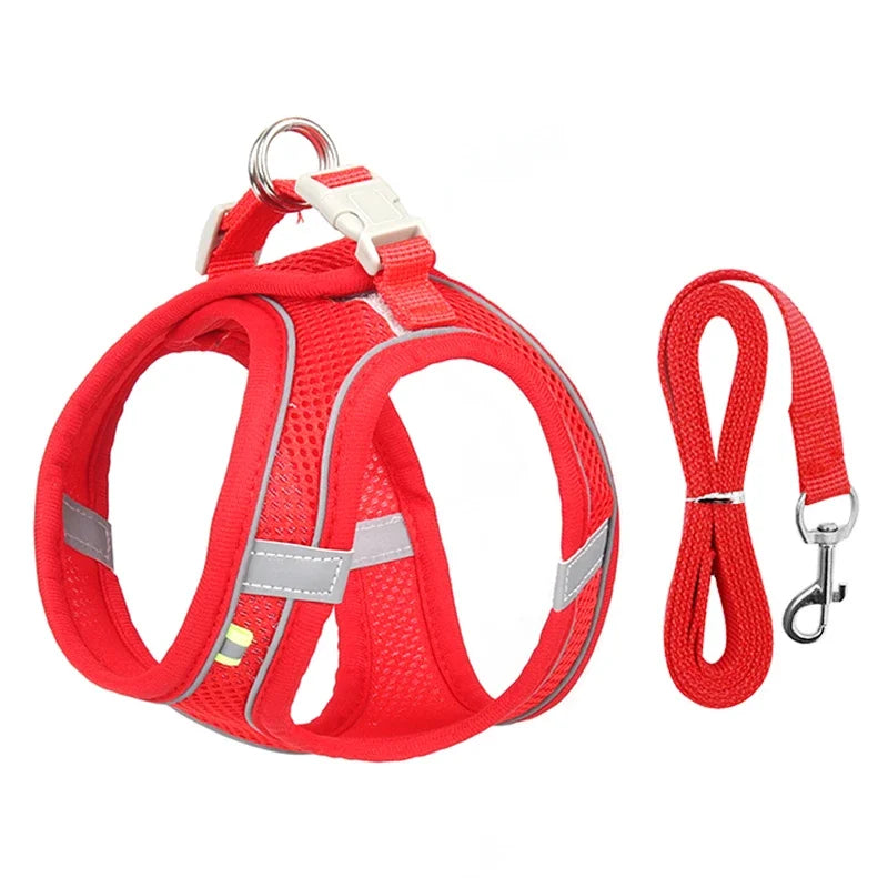 Comfortable Adjustable Dog Harness Leash Set 7