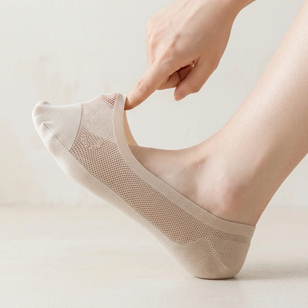 Comfortable Cotton No-Show Socks 0