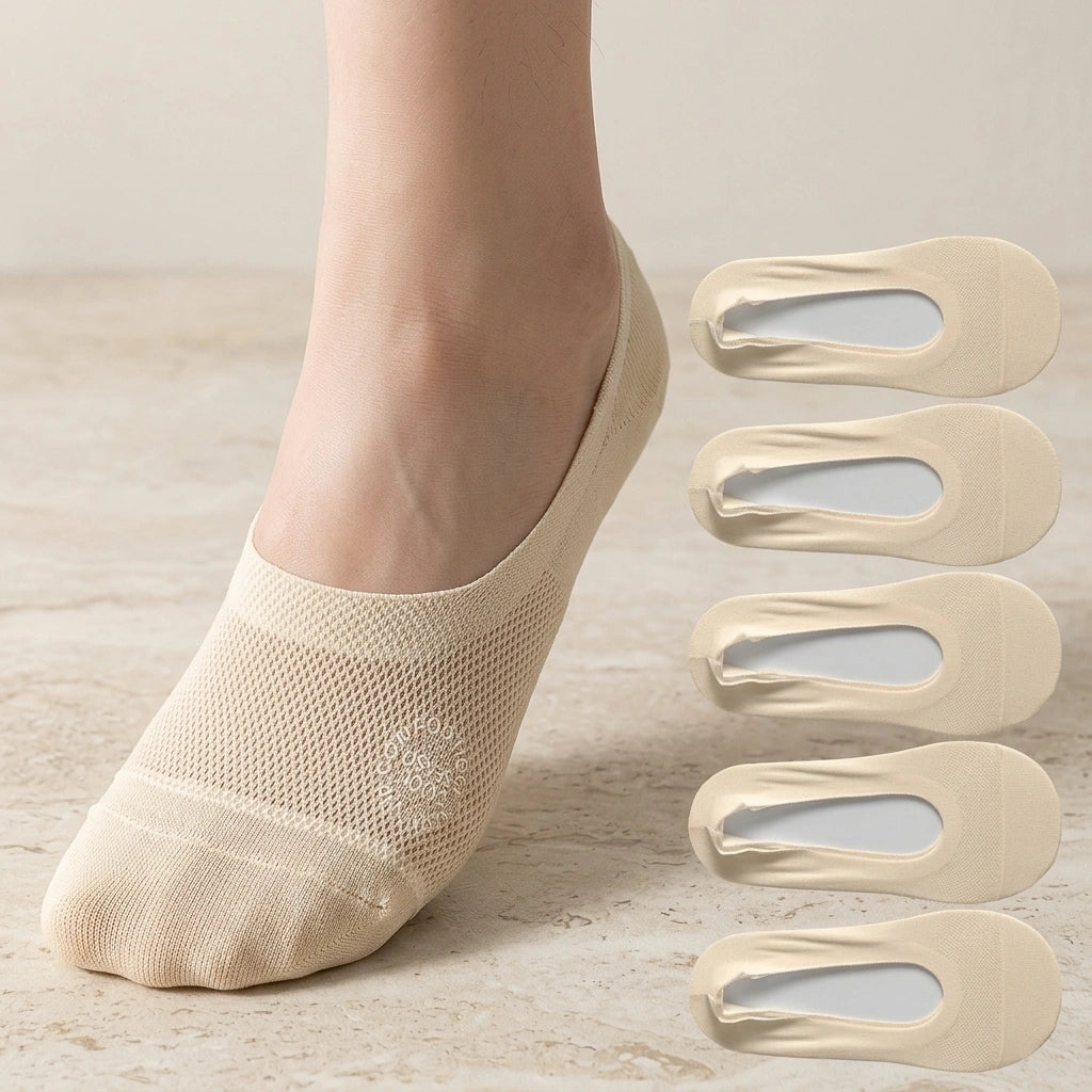 Comfortable Cotton No-Show Socks 1