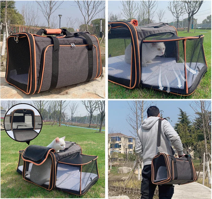 Comfortable Expandable Cat Carrier 1