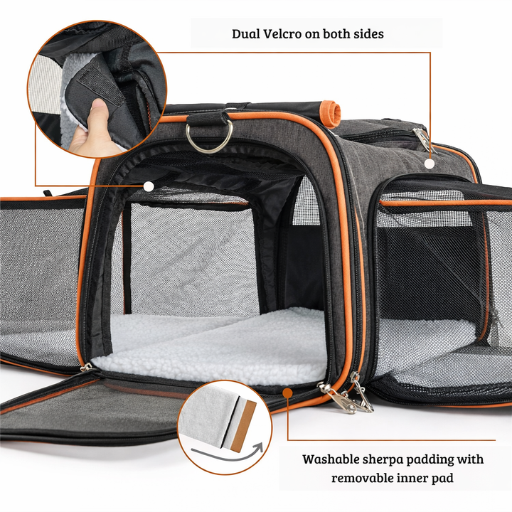 Comfortable Expandable Cat Carrier 5