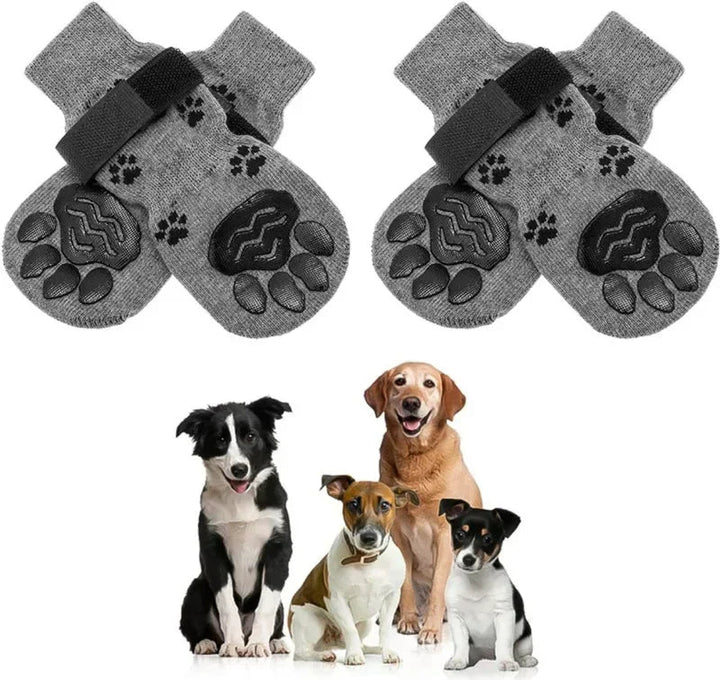 Comforting Cotton Non-Slip Dog Socks 2