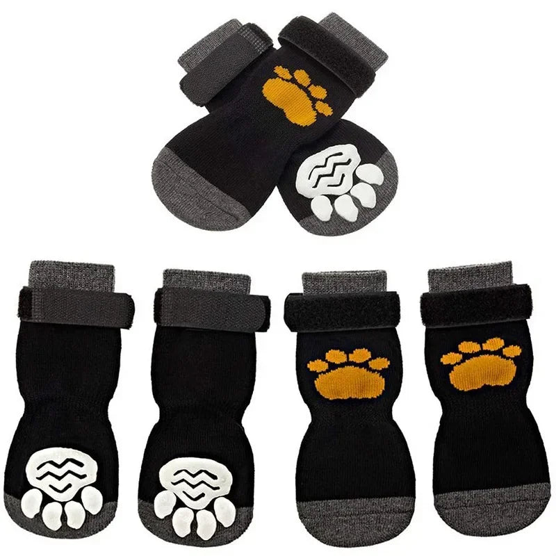 Comforting Cotton Non-Slip Dog Socks 3