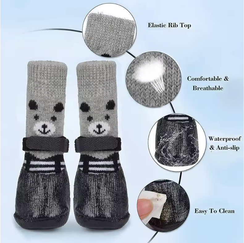 Comforting Waterproof Dog Socks 6