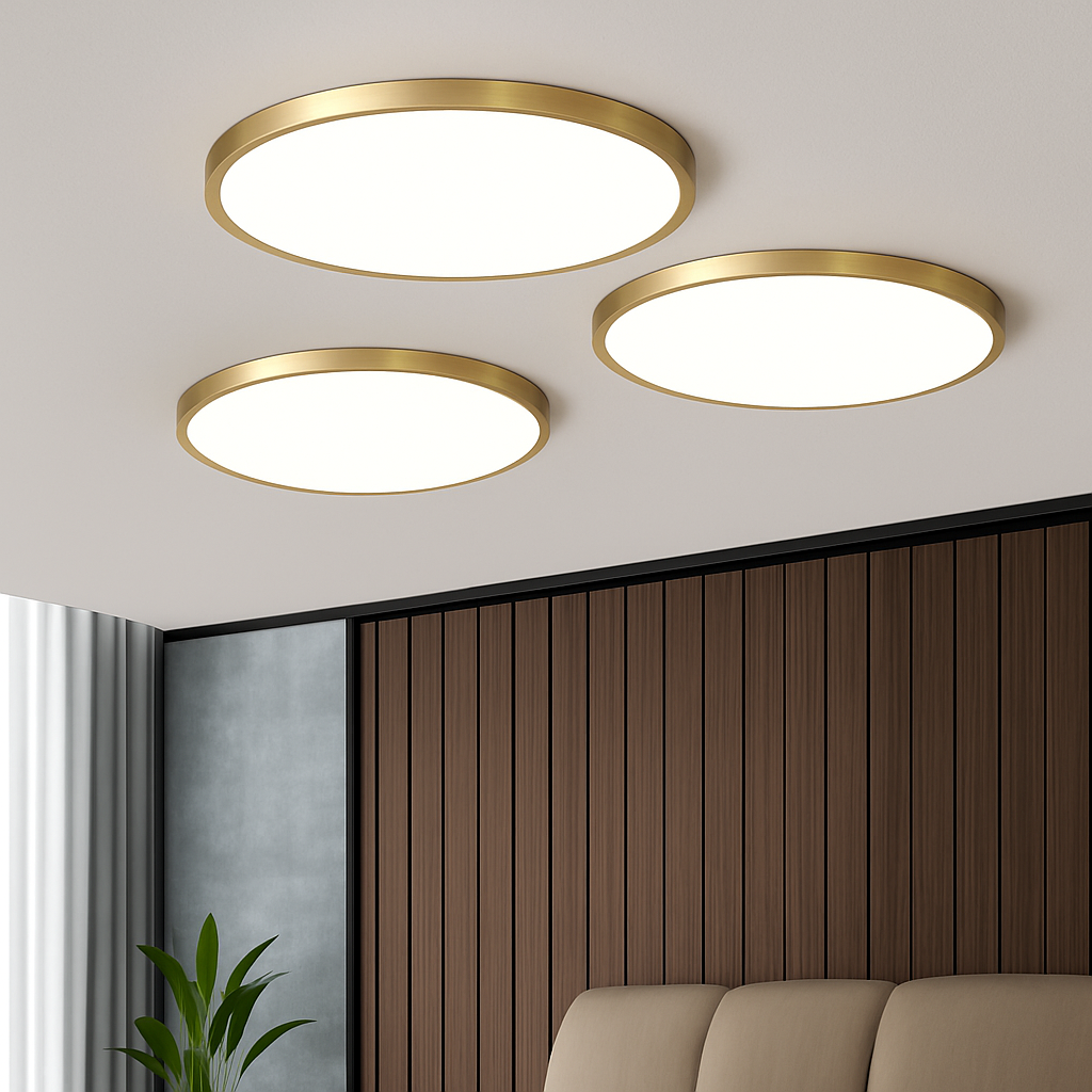 Copper LED Ceiling Light 2