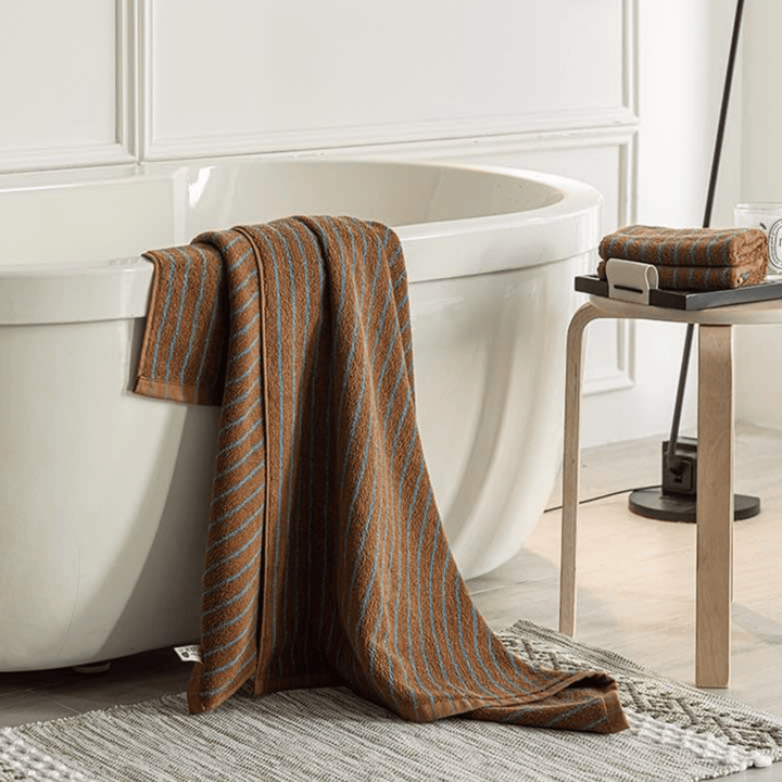 Cotton Striped Bath Towel 1