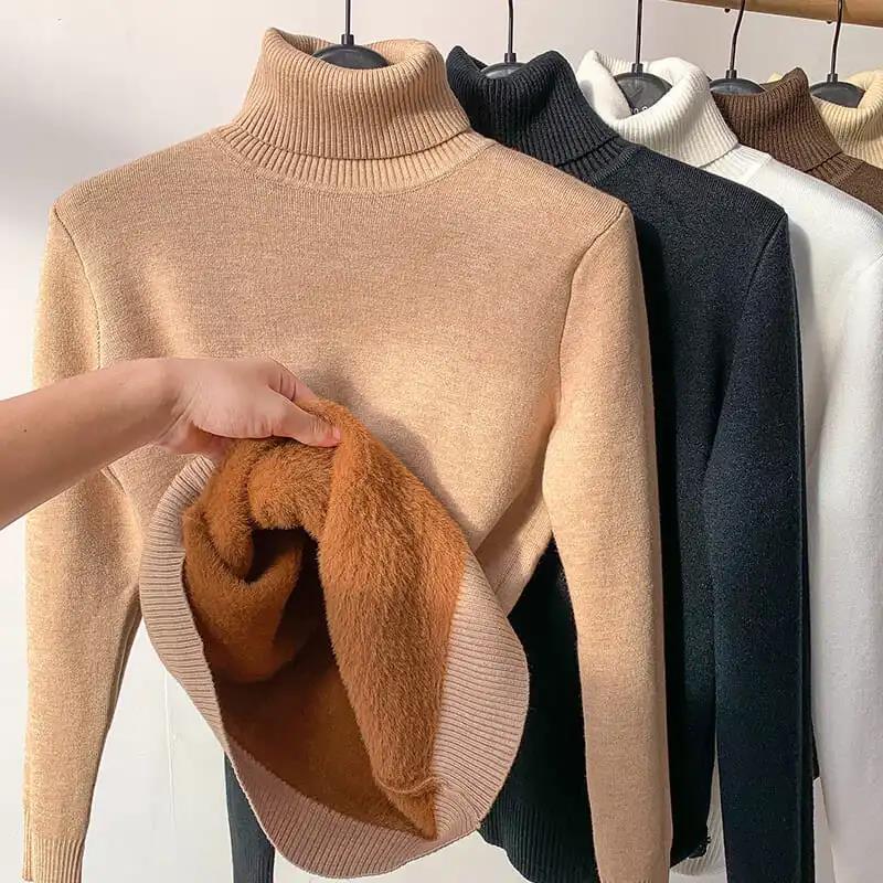 Cozy Alpaca Wool Turtleneck Sweater 0