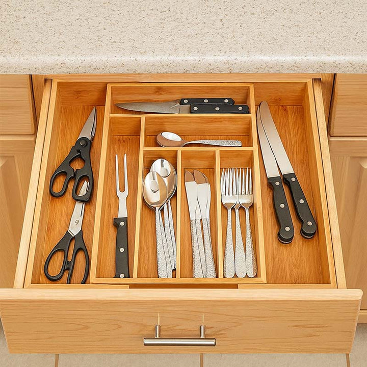 Cozy Bamboo Utensil Organizer 5