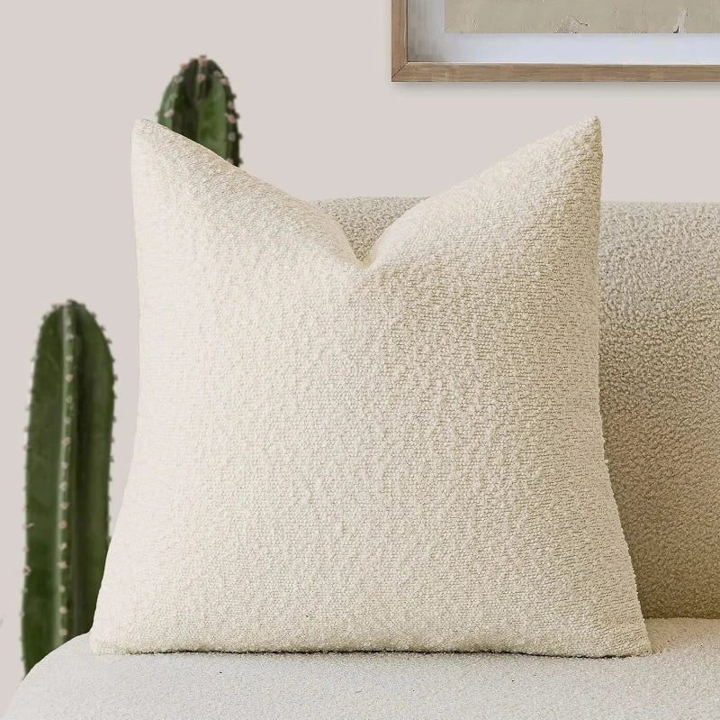 Cozy Boucle Couch Cushion Cover 10