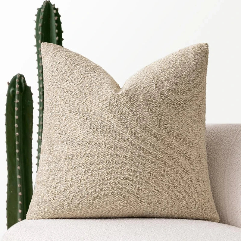 Cozy Boucle Couch Cushion Cover 12