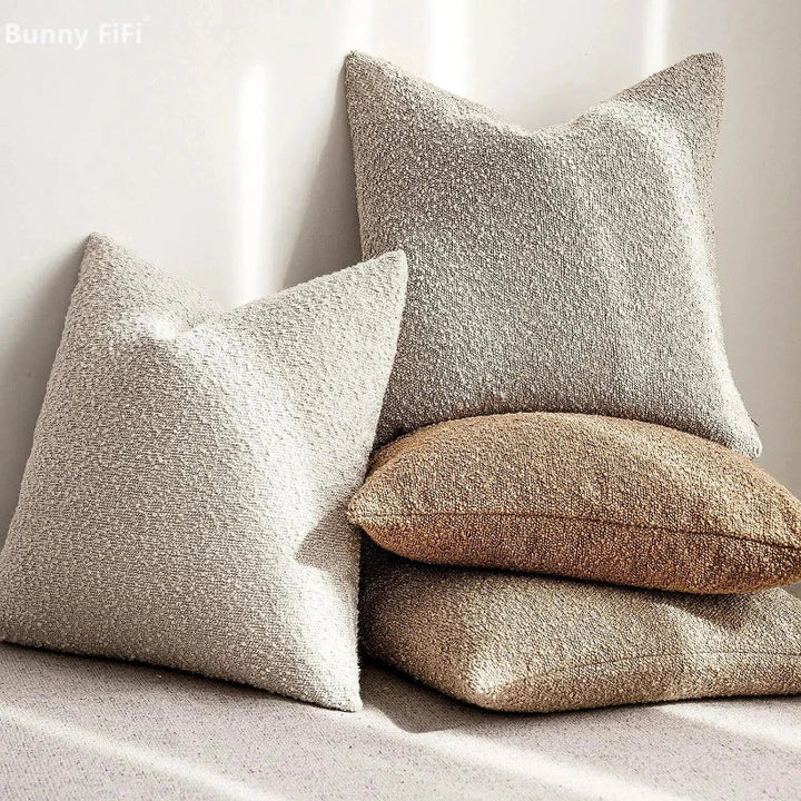 Cozy Boucle Couch Cushion Cover 2