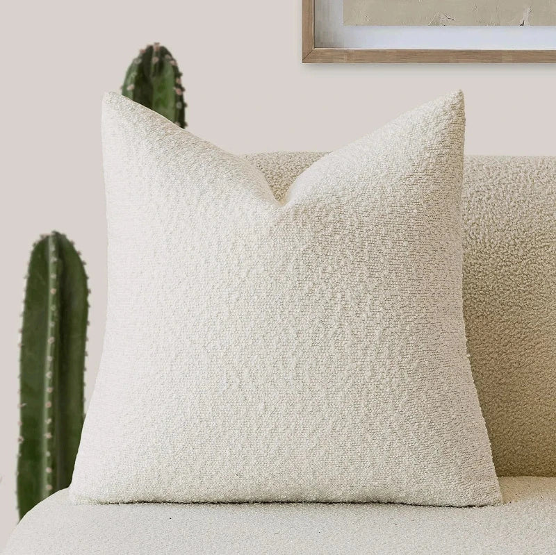 Cozy Boucle Couch Cushion Cover 7
