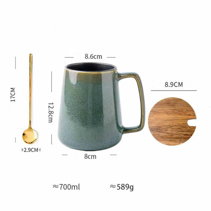 Cozy Ceramic Mug With Lid 0