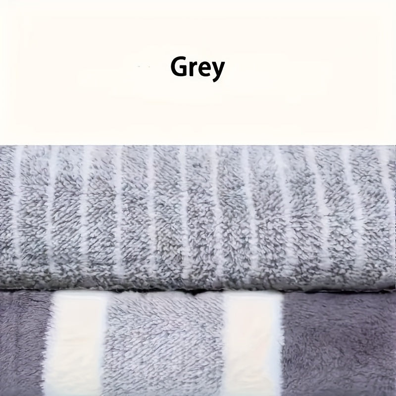 Cozy Coral Fleece Bath Towels Set 4