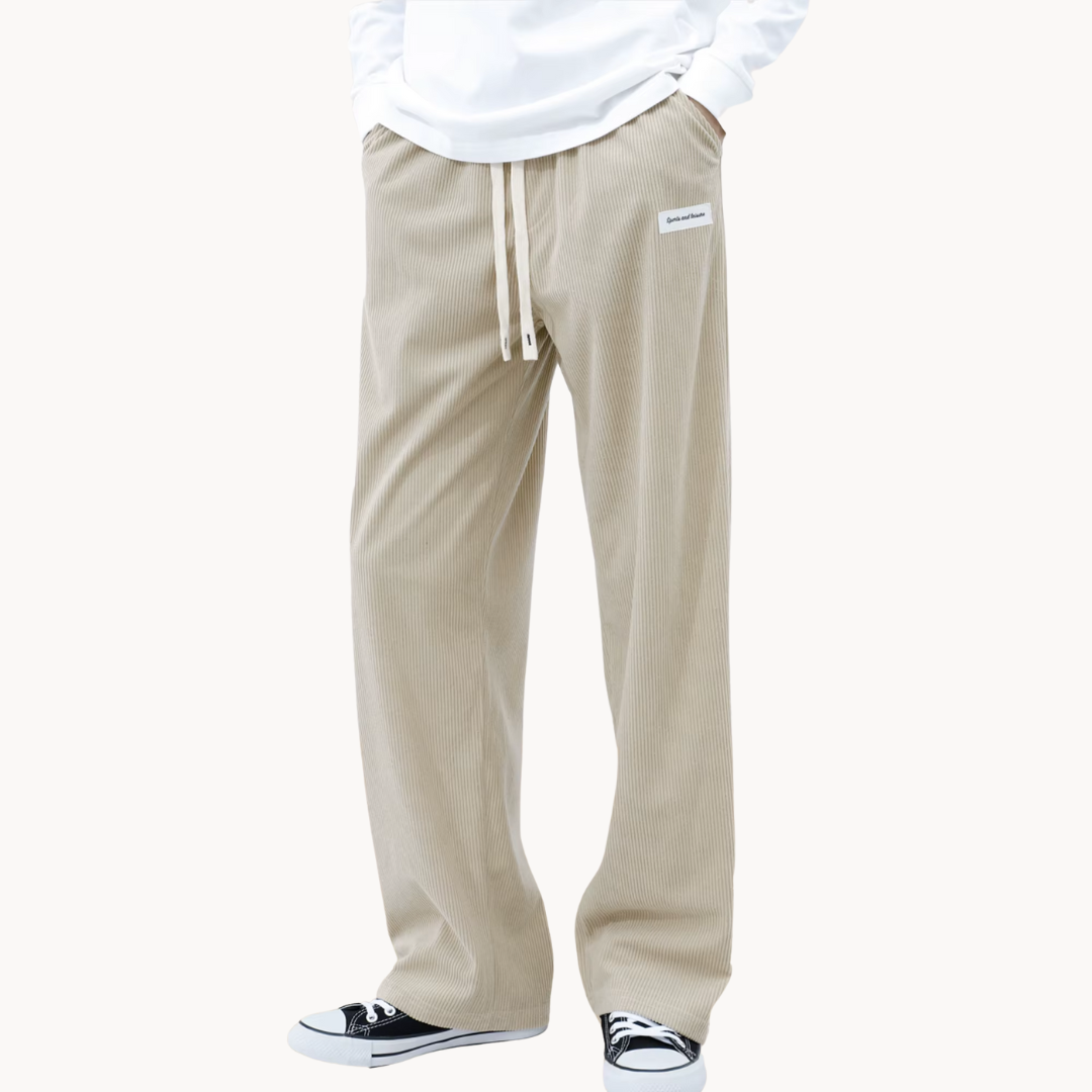 Cozy Corduroy Straight-Leg Pants 2