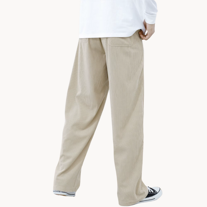 Cozy Corduroy Straight-Leg Pants 4
