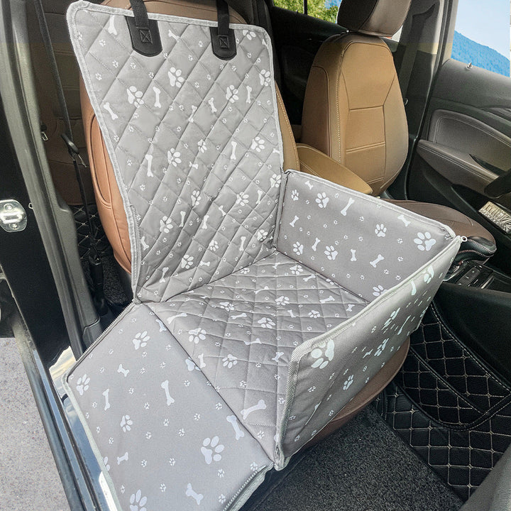Cozy Fabric Dog Car Seat 4