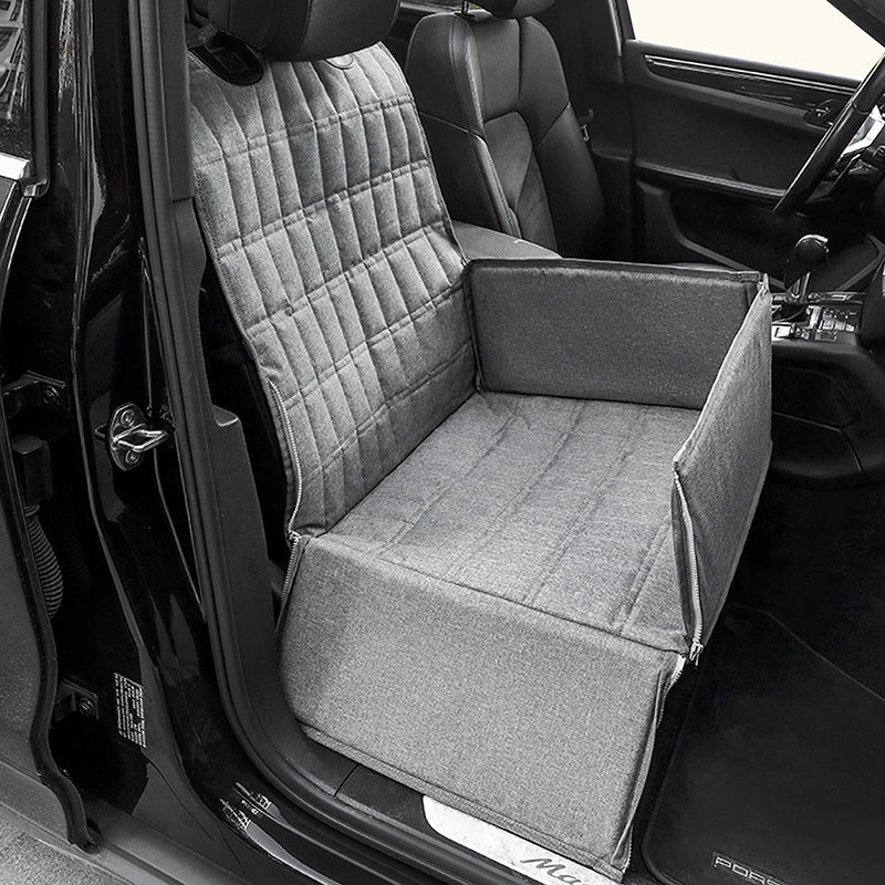 Cozy Fabric Dog Car Seat 6